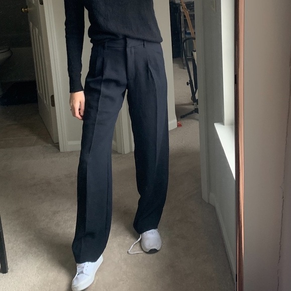 Aritzia Effortless Pant - Black Wide Leg Trousers - Picture 6 of 6